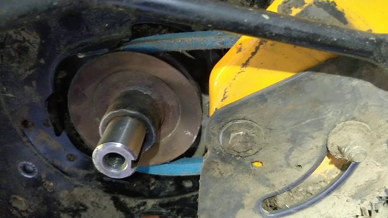 Cub cadet, MTD, Troy Bilt trick for replacing the drive belt.