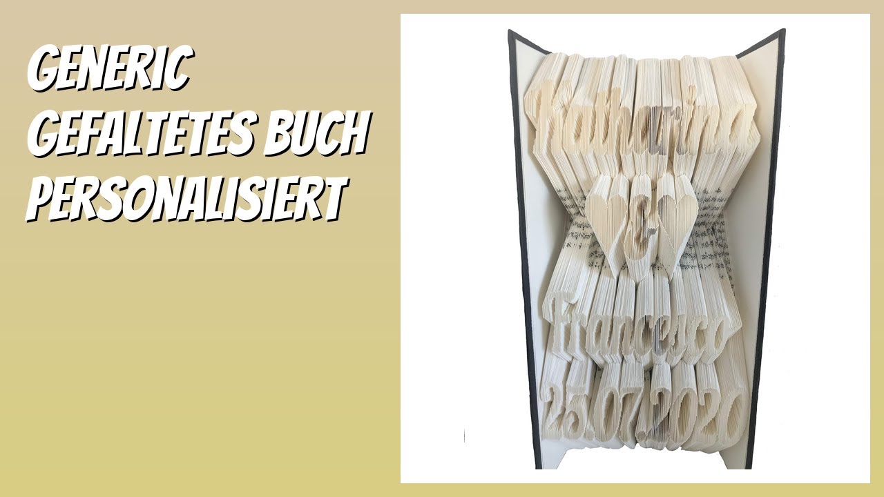 BEWERTUNG (2025): Generic Gefaltetes Buch personalisiert. Infos
