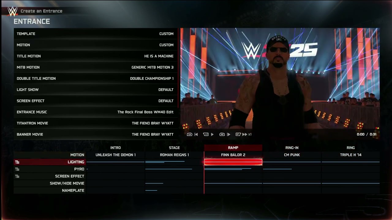 WWE 2K25 Custom Entrance Glitch (UPDATE SEEM TO HAVE FIXED THIS) #WWE2K25