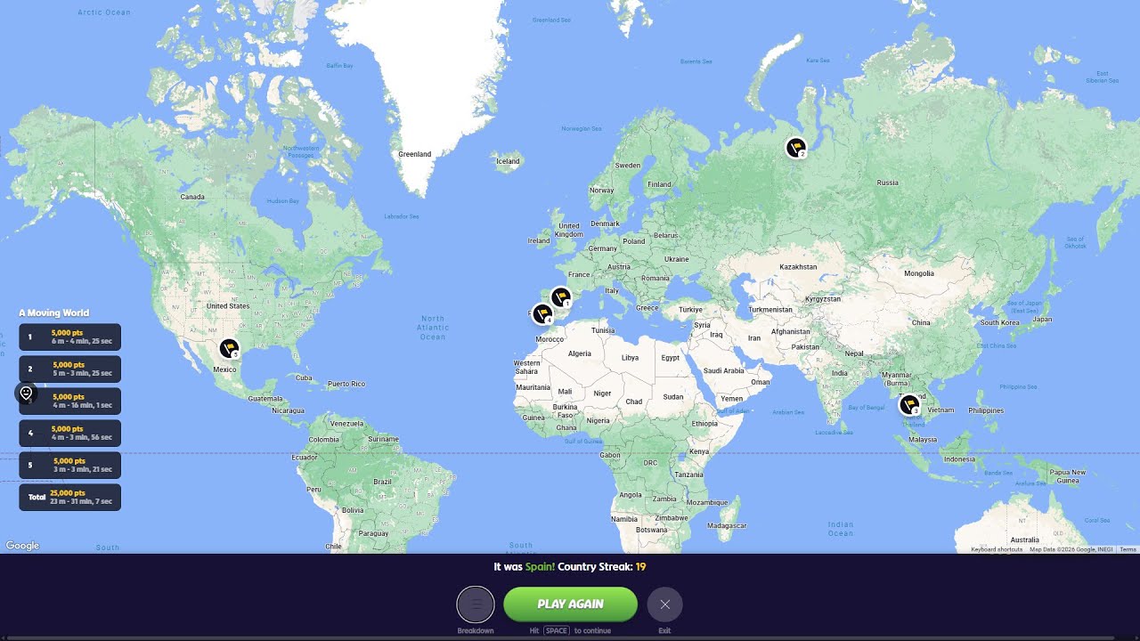 can i 25K a moving world?