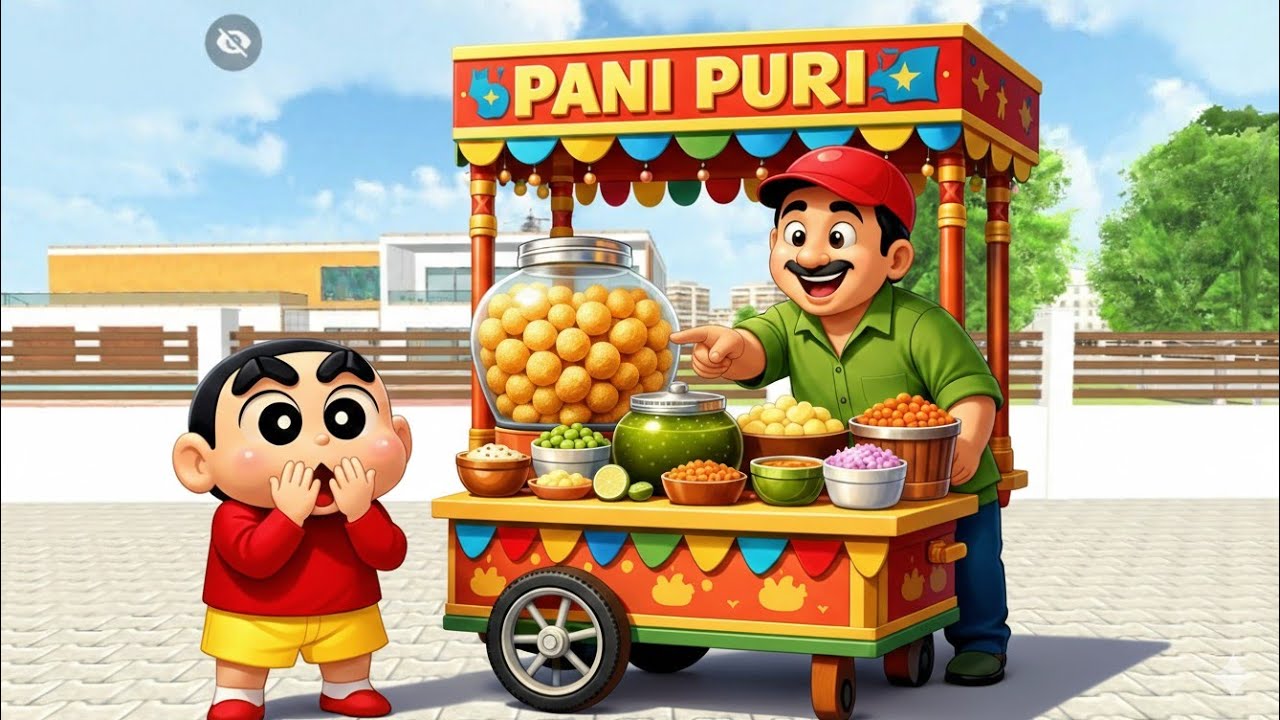 Jack and shin-chan open new pani puri dukaan 🤩 Indian thaft auto simulator