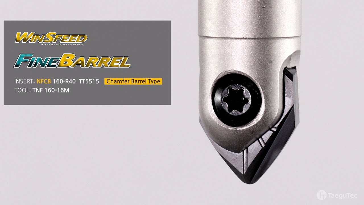 Two barrel type inserts for finishing in profile milling: FINE-BARREL (NFLB, NFCB)