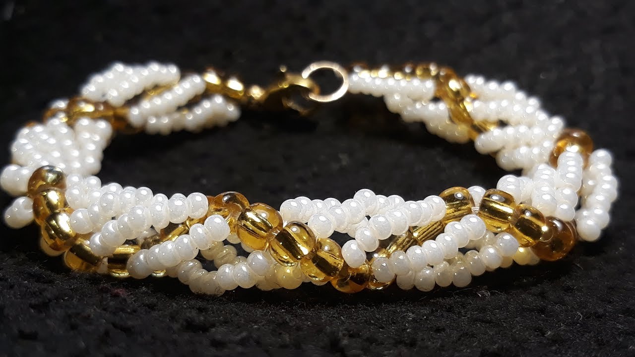 Bonita Pulsera en Punto Espiral...Clase #123!!!