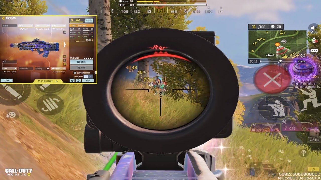 BK-57 have crazy ACCURACY & So UNDERRATED | Best BK-57 GUNSMITH in CODM BR | SOLO vs SQUADS GAMEPLAY