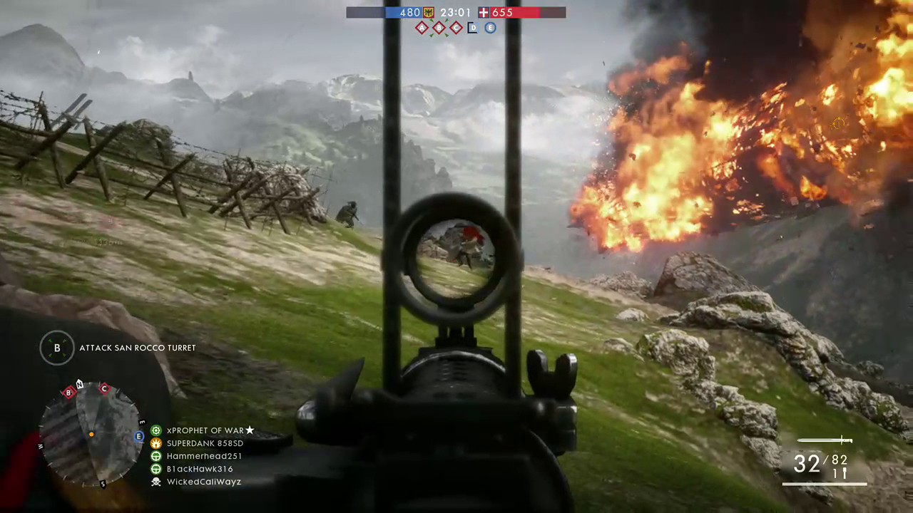 SUPERDANK 858SD playing Battlefield 1 on Xbox One