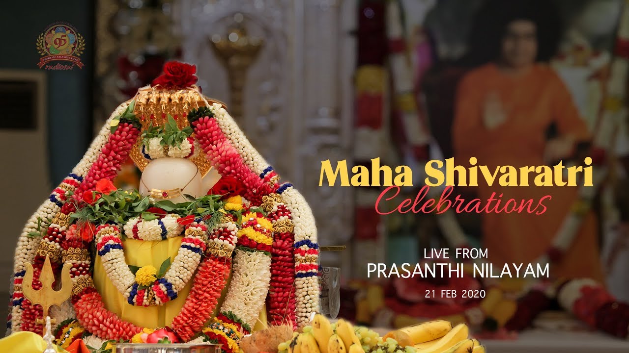 Sayeeshwara Lingam Maha Abhishekam & Commencement of Akhanda Bhajan | Prasanthi Nilayam 21 Feb 2020