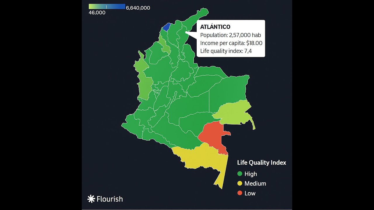 Grafico 1 Mapas de visualizacion de datos en flourish
