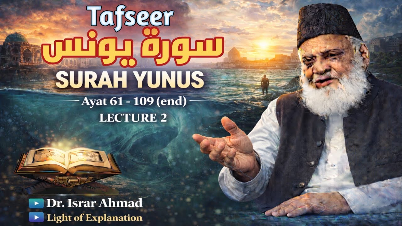 Surah Yunus Tafseer 61-109 | Signs of Allah & Truth of Quran | Dr Israr Ahmad | Light of explanation