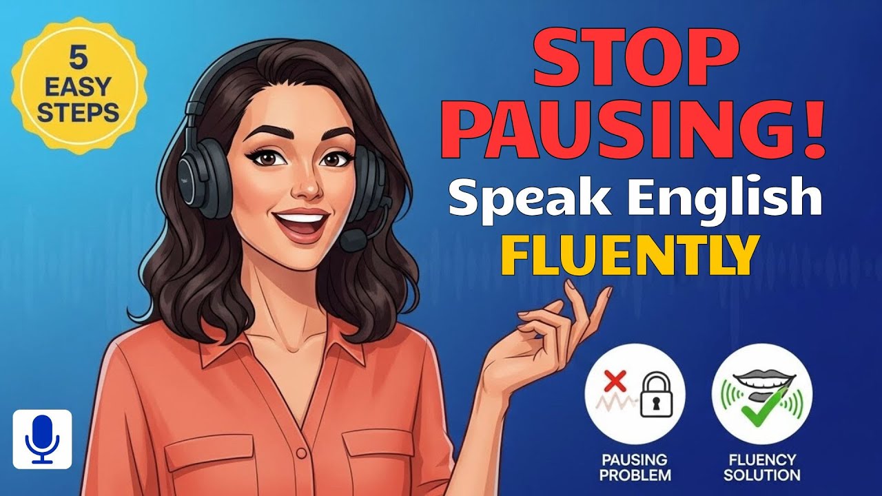 How To Speak English Without Pausing | 5 Easy Techniques | Fluency Podcast for Beginners
