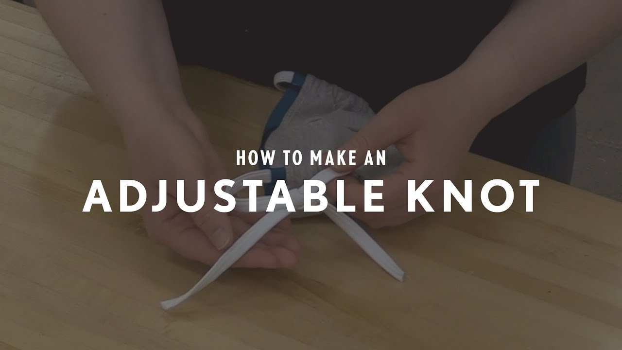 How to Tie an Adjustable Knot for your Face Mask