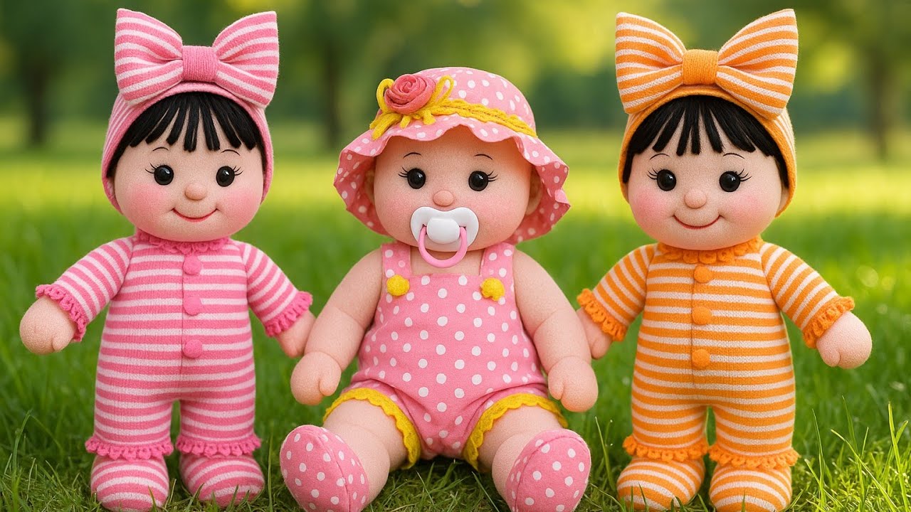 🥰Как сделать 3 разные куклы из носков/💥Легко и практично