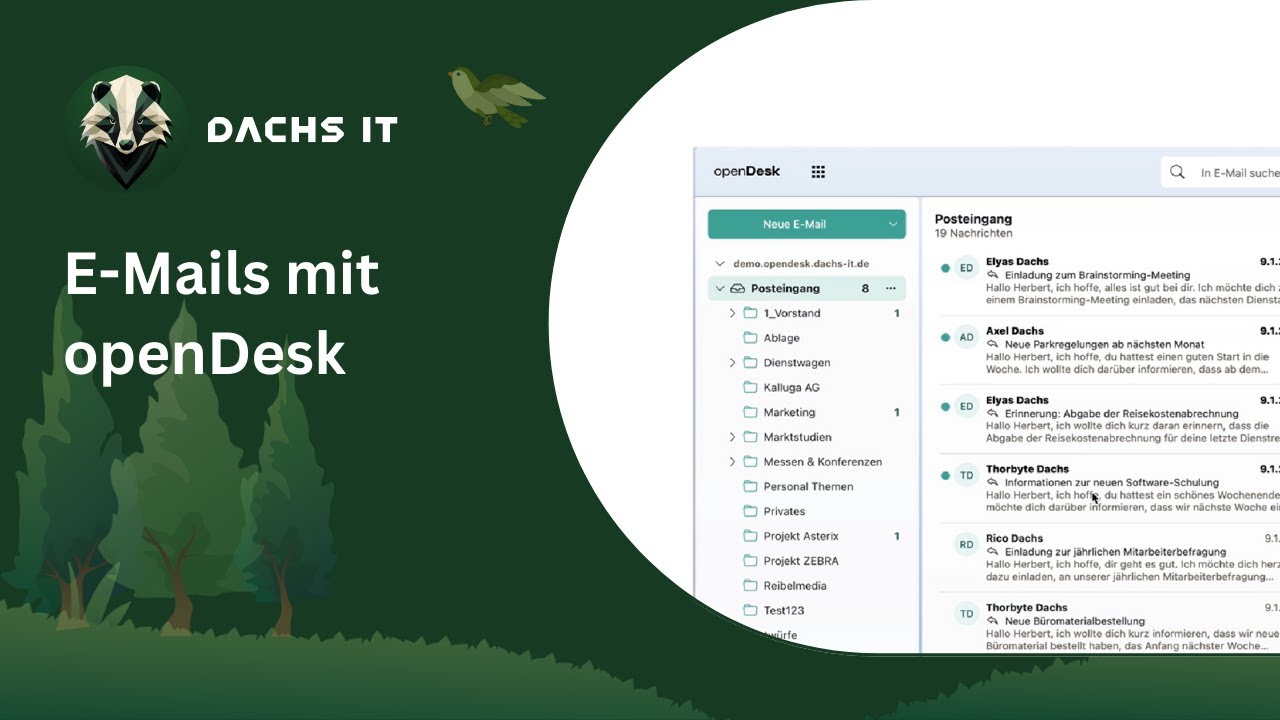 E-Mail-Verwaltung mit openDesk