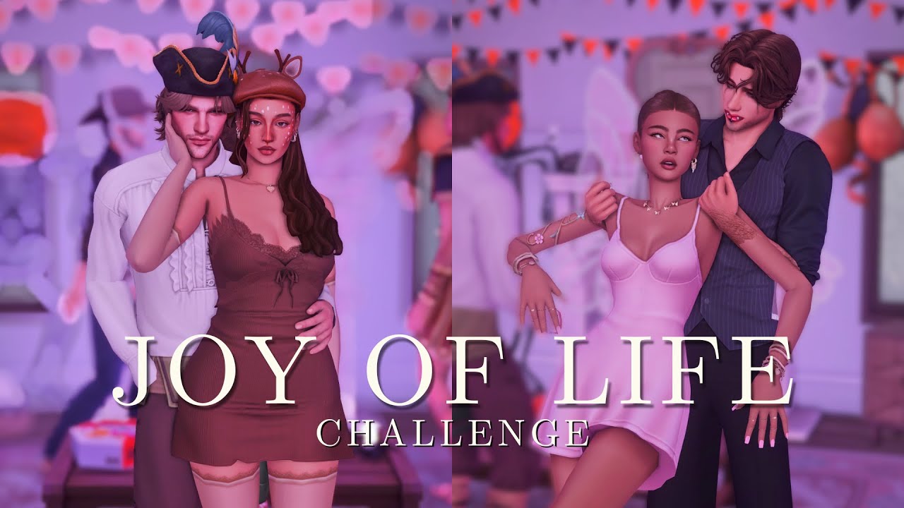 throwing a halloween party! | the sims 4: joy of life challenge - ep 09