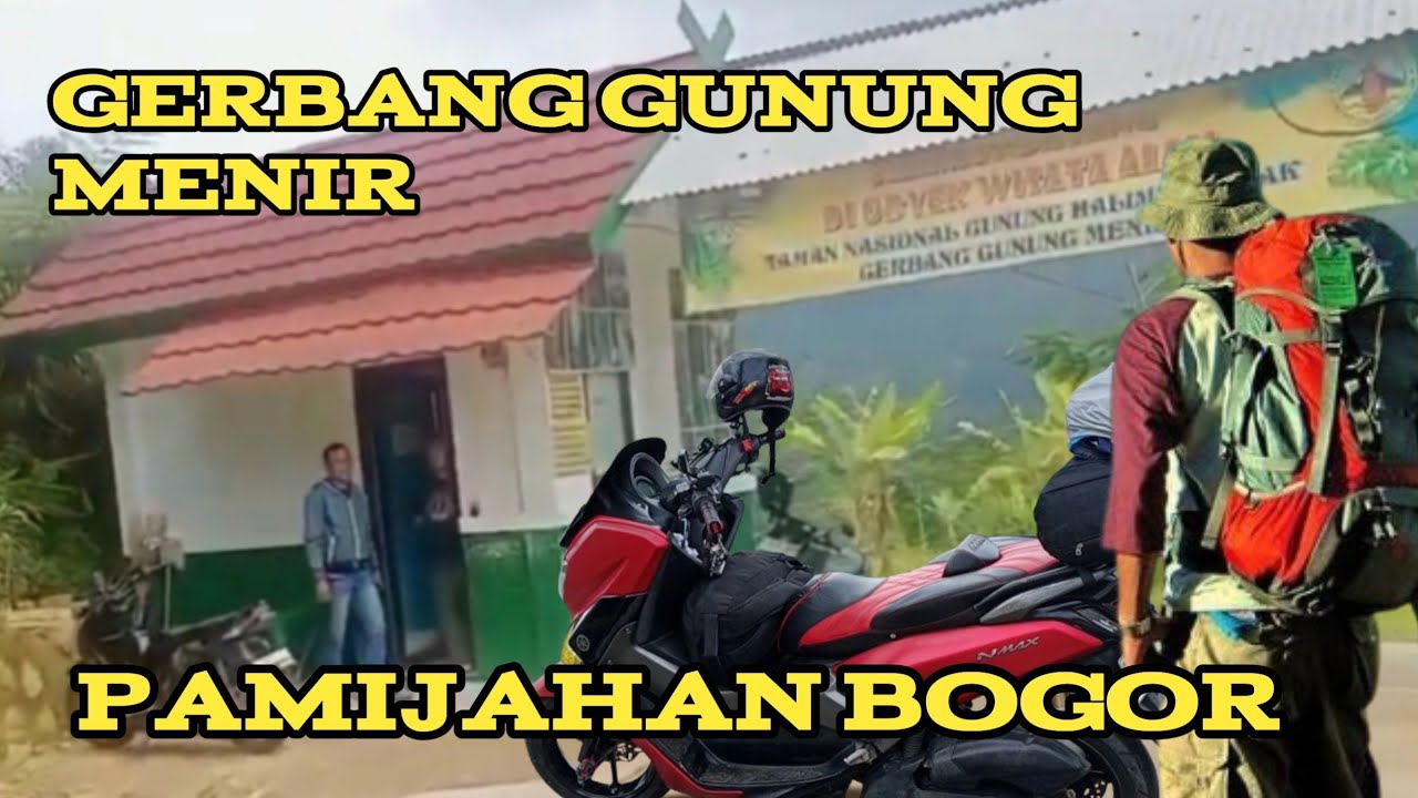  GERBANG OBYEK WISATA TAMAN NASIONAL GUNUNG MENIR  PAMIJAHAN BOGOR 