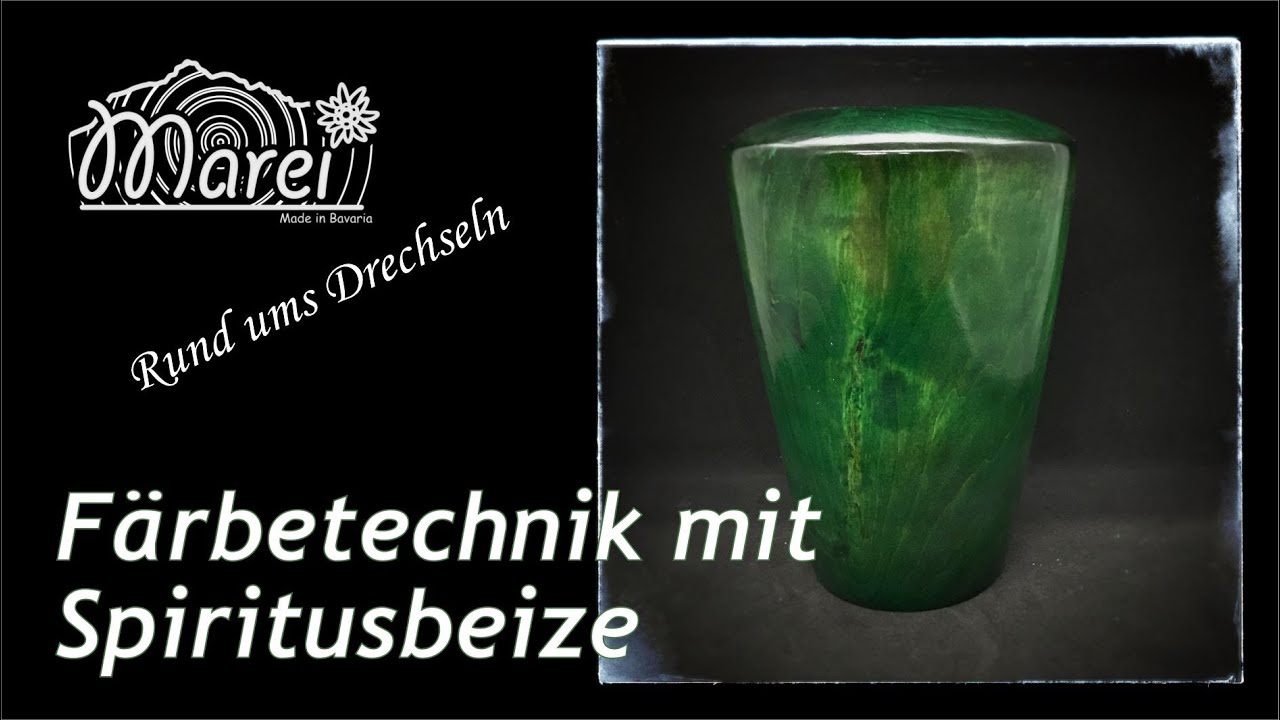 Färbetechnik mit Spiritusbeize - Beizen mit Chestnut Spirit Stain