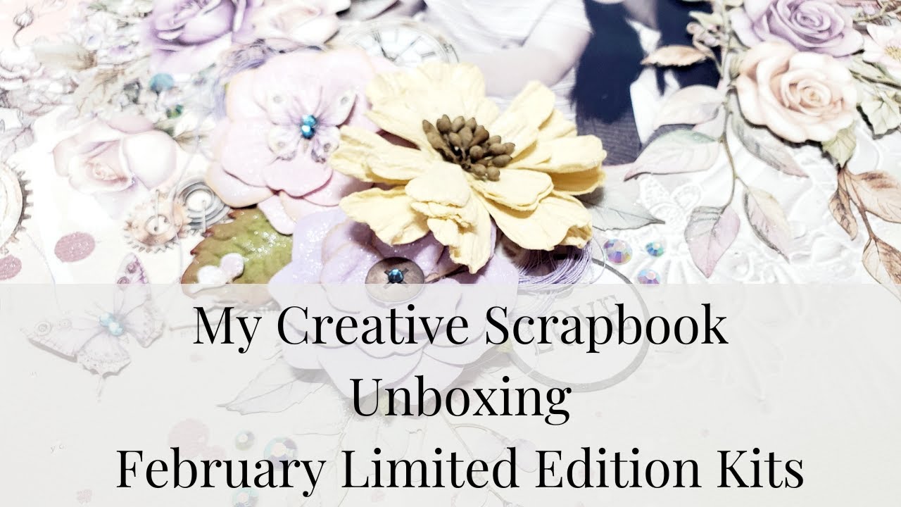 Распаковка лимитированной коллекции наборов для скрапбукинга My Creative Scrapbook за февраль 202...
