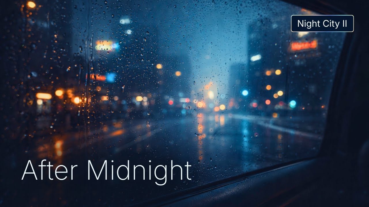 After Midnight – Rainy Night Street | Cinematic Ambient Music (Film Score Mood)