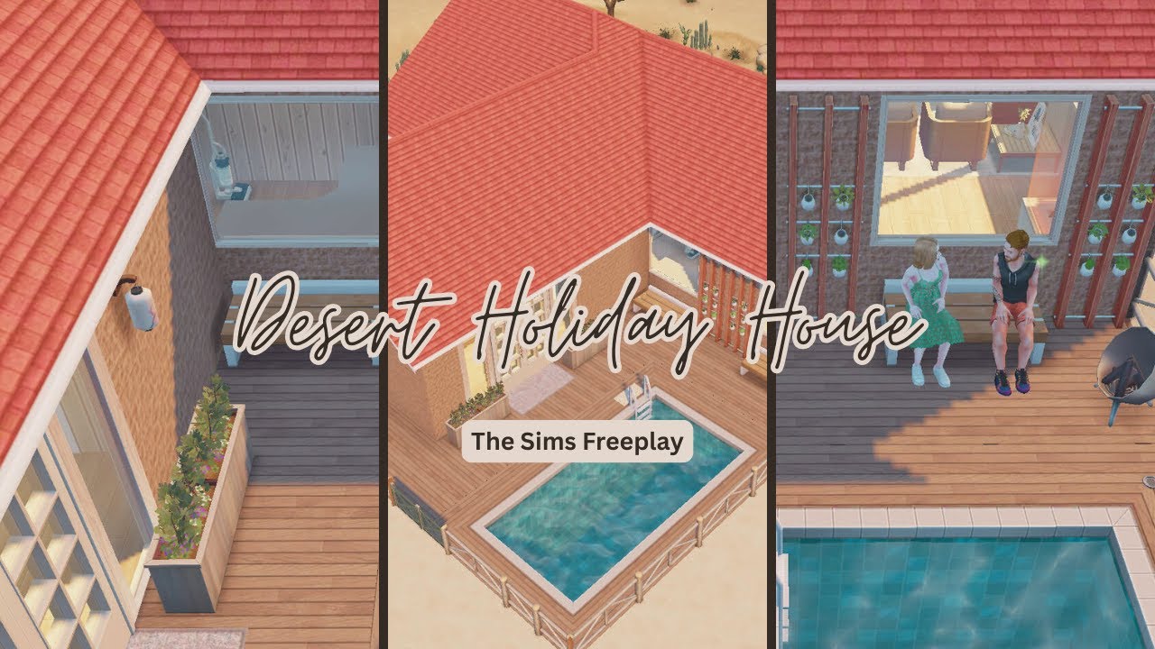 Desert Holiday House | The Sims Freeplay | House tour | Sim inspirational