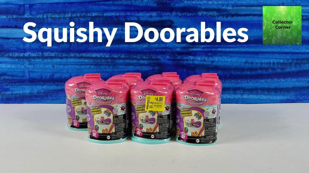 Распаковка мягких капсульных фигурок Disney Doorables Squishalots Series 3