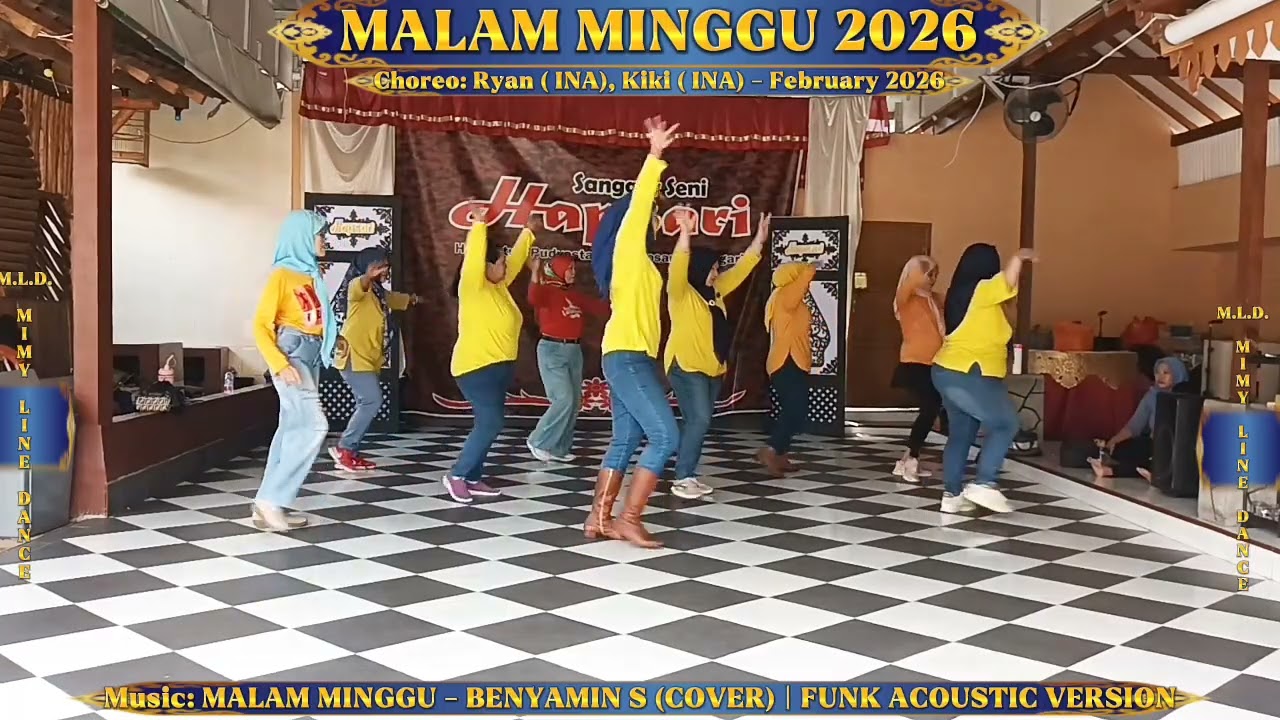 MALAM MINGGU || LINE DANCE || CHOREO BY RYAN (INA) & KIKI (INA) - FEB 2026