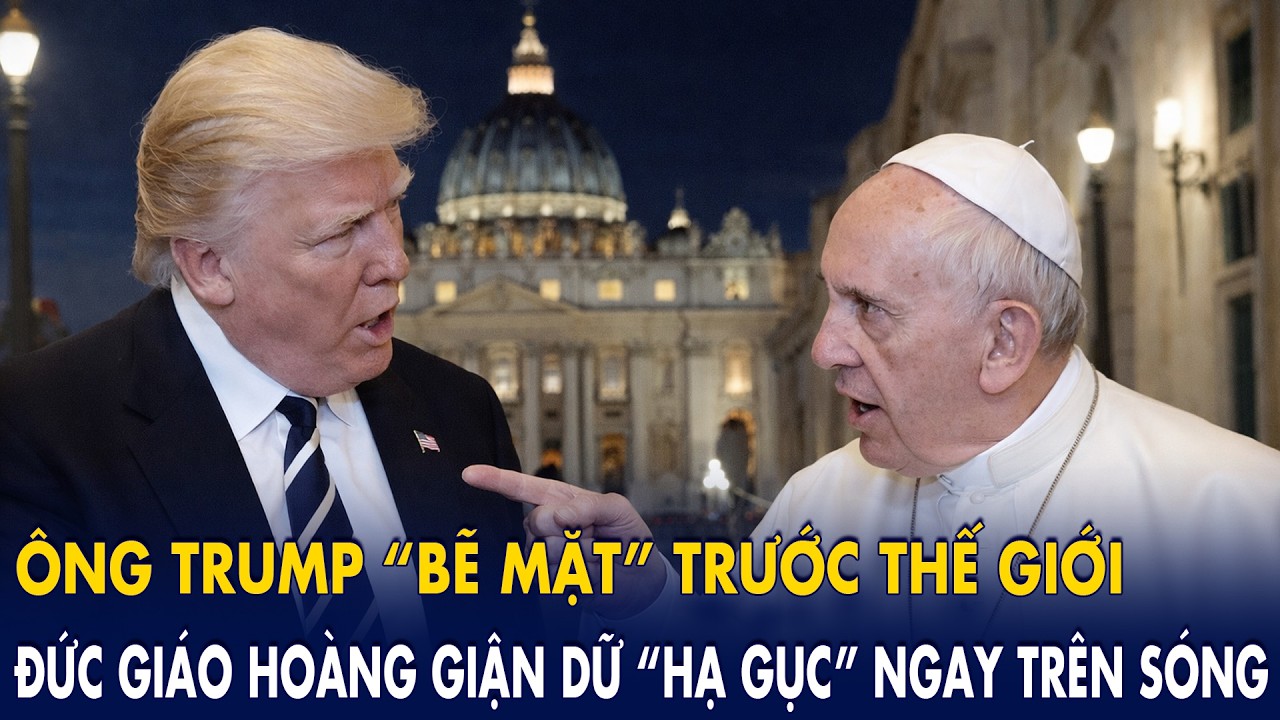 &Ocirc;ng Trump &ldquo;bẽ mặt&rdquo; trước thế giới: Đức Gi&aacute;o Ho&agrave;ng giận dữ &ldquo;hạ gục&rdquo; ngay tr&ecirc;n s&oacute;ng