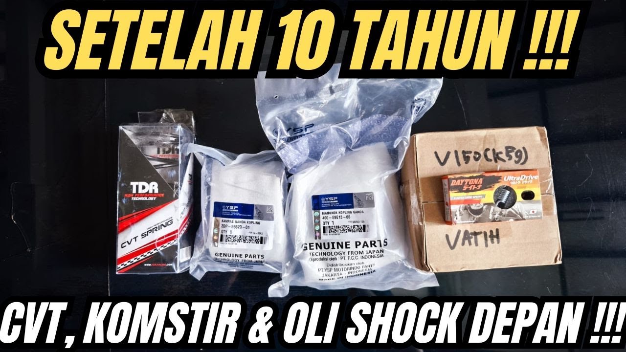 UPGRADE CVT, GANTI OLI SHOCK & KOMSTIR VARIO 150 LED OLD 2015‼️