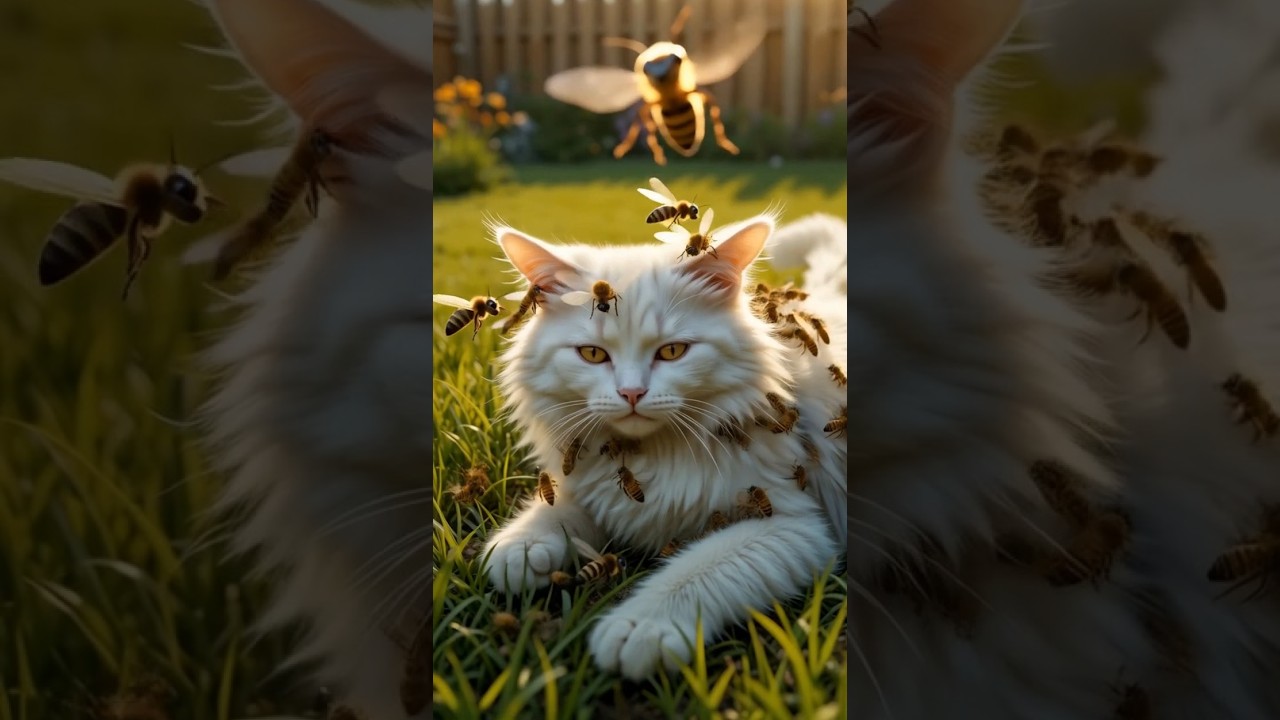 The Cat Covered in Bees &ndash; A Heartwarming Rescue #wildlifeconservation #polarbearrescue #savethewild