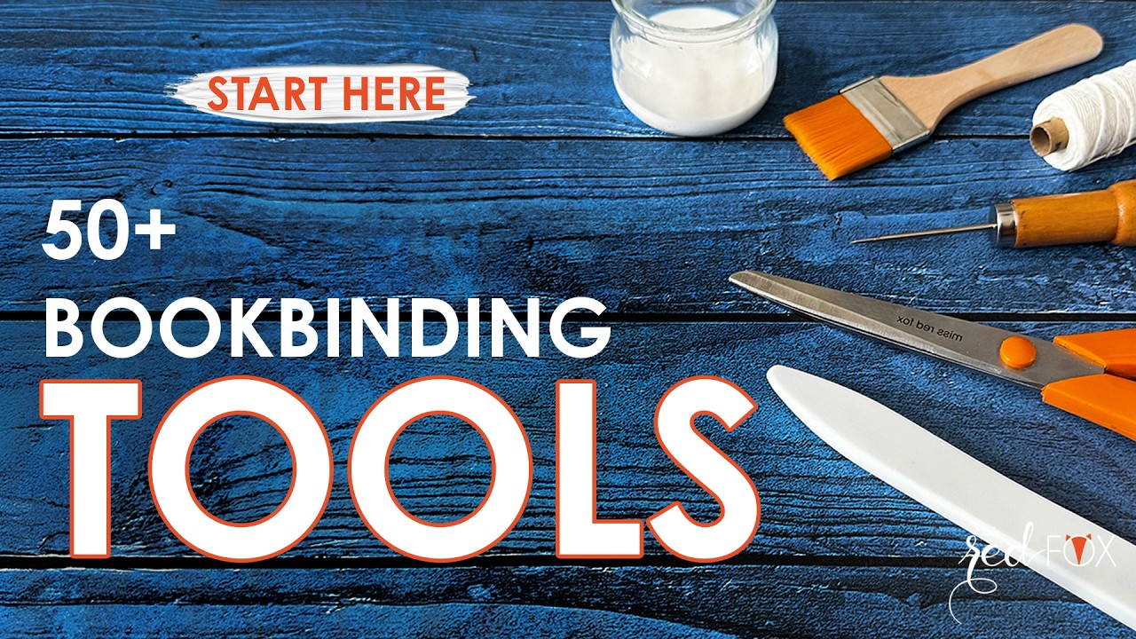 Essential Bookbinding Tools & Materials (Beginner Guide) - missredfox Paper Art