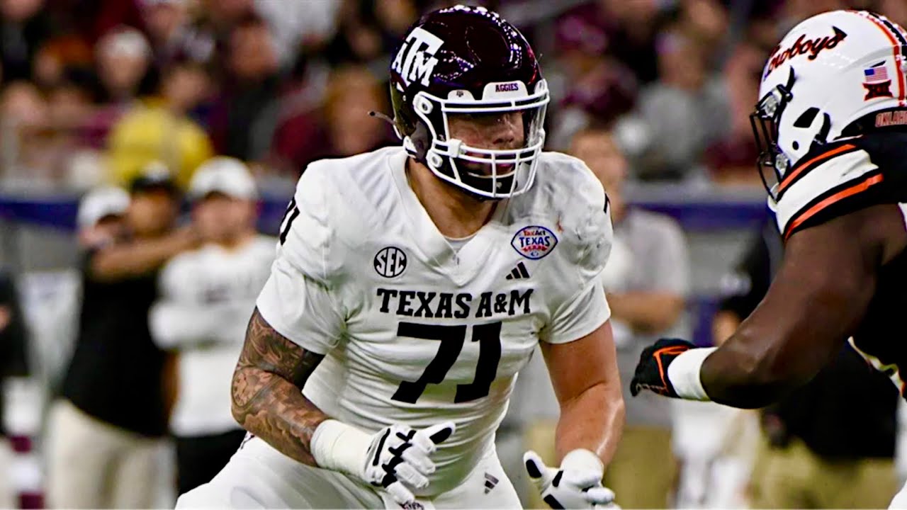 Chase Bisontis College Football Highlights💥| Texas A&M Guard | NFL Draft Film