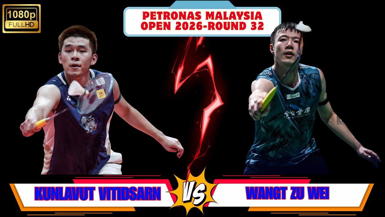 Кулавут Витицарн vs Ван Цзы-вэй | 1/8 финала | PETRONAS Malaysia Open 2026