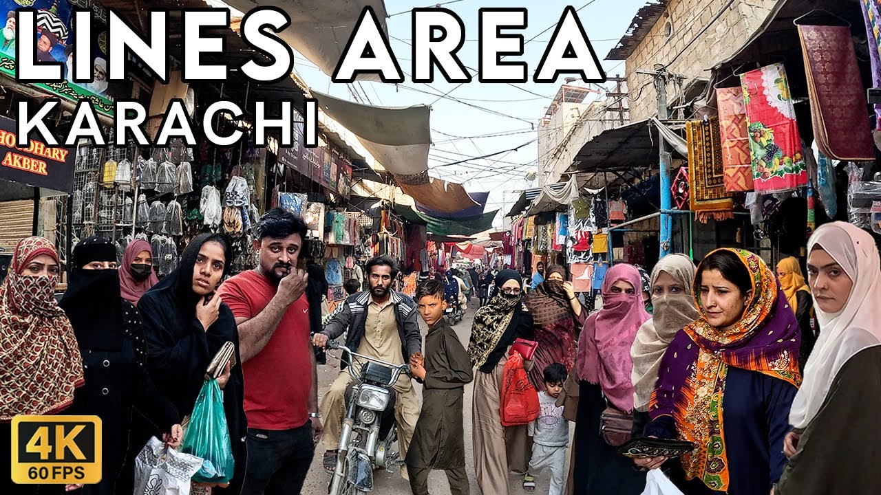 Lines Area Karachi - Walking Tourist 4K