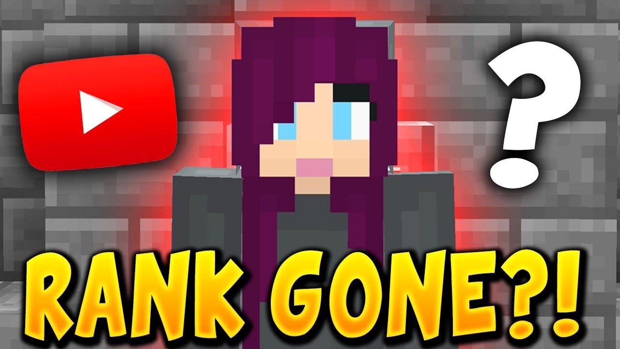 I LOST MY YOUTUBE RANK?! (Minecraft Prisons)