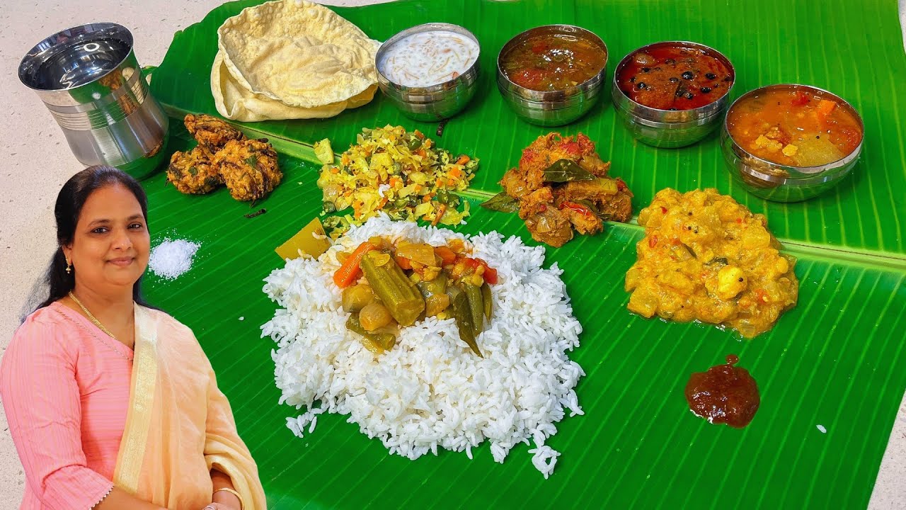 கல்யாண வீட்டு சைவ விருந்து | Wedding Style Veg Virunthu | Lunch | Veg Virunthu In Tamil