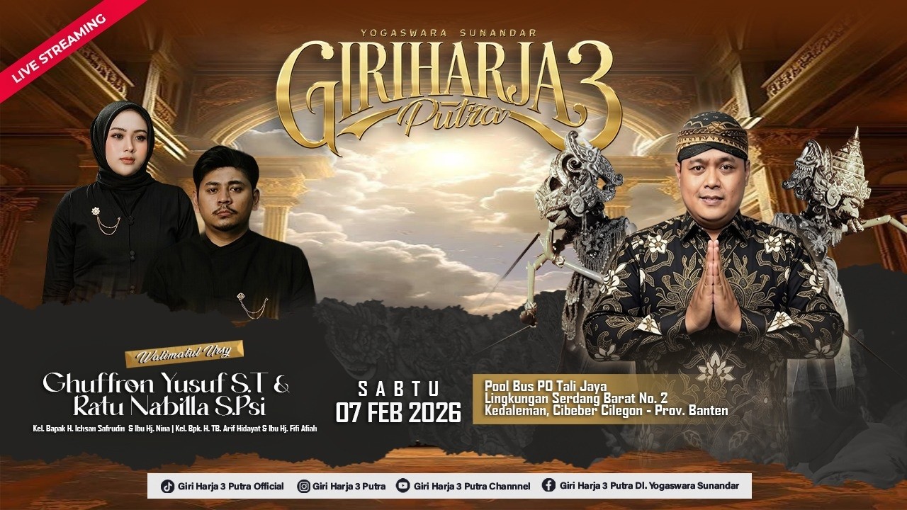 🔴LIVE PERNIKAHAN : YUSUF & NABILLA || GIRIHARJA 3 PUTRA - YOGASWARA S || CILEGON-BANTEN, 07/02/26