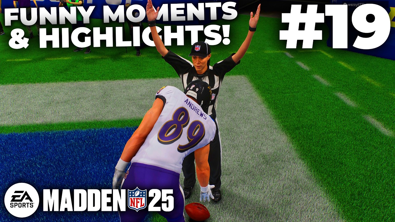 MADDEN 25 FUNNY MOMENTS + HIGHLIGHTS #19!