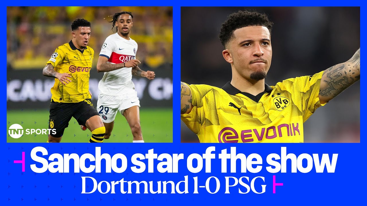 Compilation of Jadon Sancho's best moments against PSG 😮&zwj;💨🔥 | UEFA Champions League