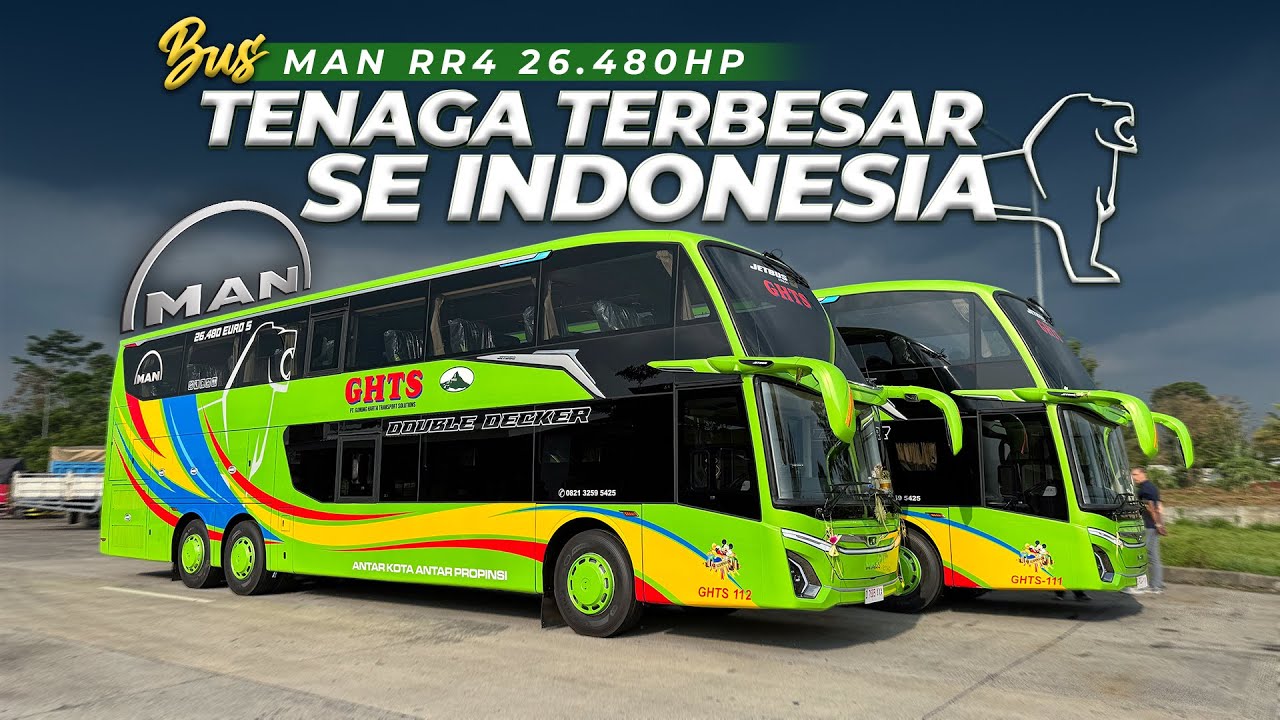 TELAH LAHIR BUS PALING KUAT DI INDONESIA‼️ MAN RR4 480HP By Gunung Harta Transport Solutions