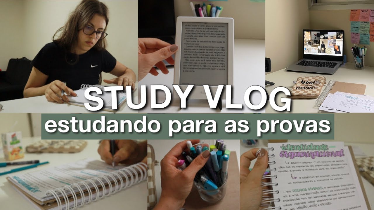STUDY VLOG | estudando para as provas da faculdade, resumos, anotações, mural de post its e leituras