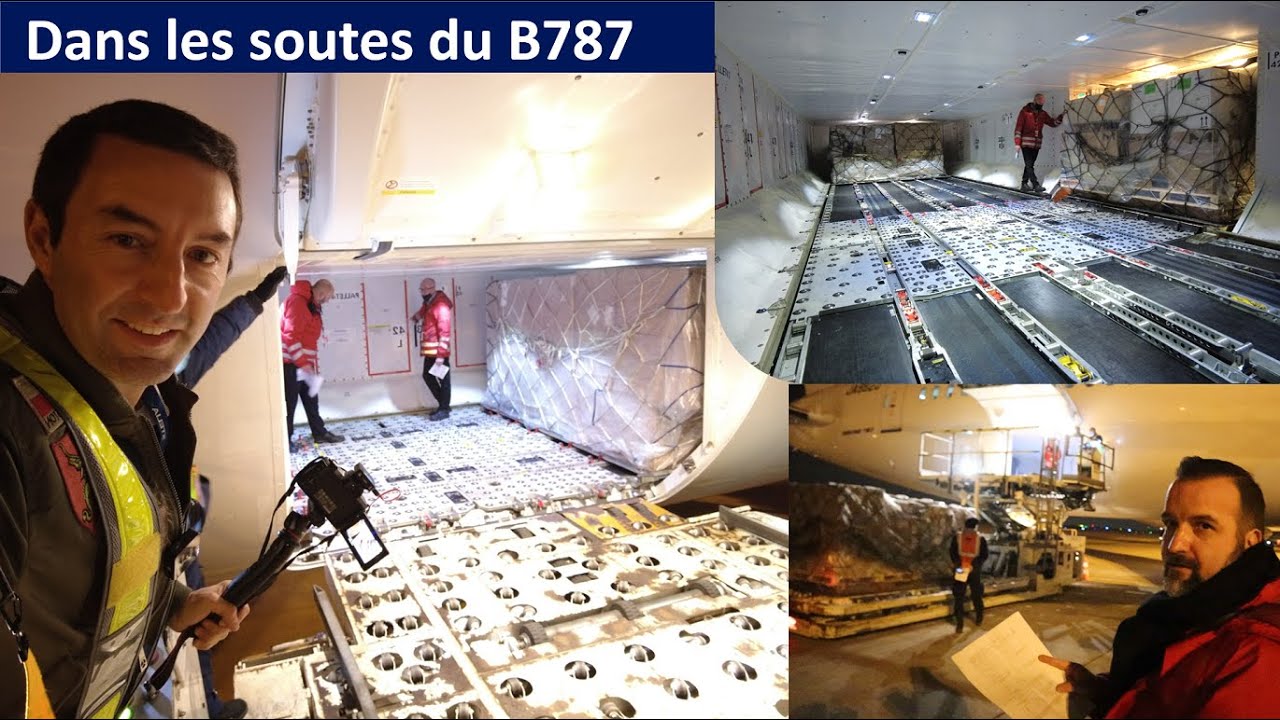Dans les soutes du B787 Dreamliner avec les équipes cargo de Japan Airlines