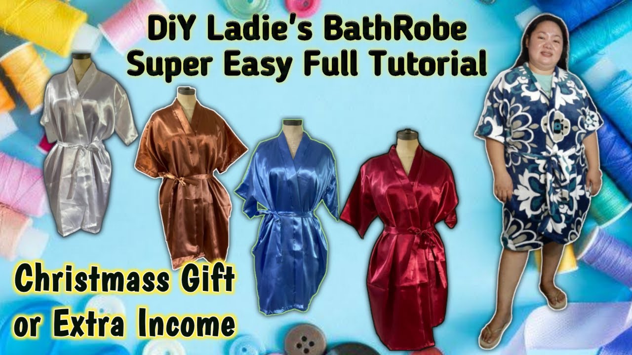 Paano Manahi ng BathRobe sa madaling paraan lang kahit walang Pattern/How to make Bathrobe Easy