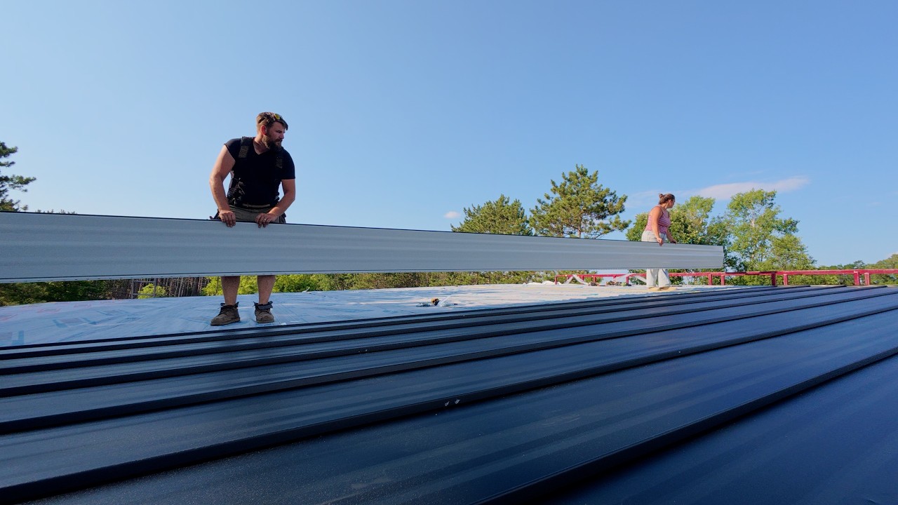 Standing Seam Metal Roof on our new house!