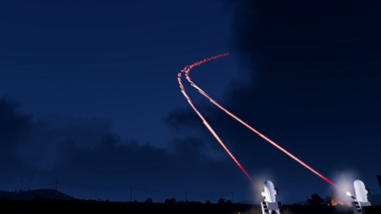 ArmA 3 - Air Defense System in Action - Shooting Down Jet and Drones Fast - Phalanx CIWS