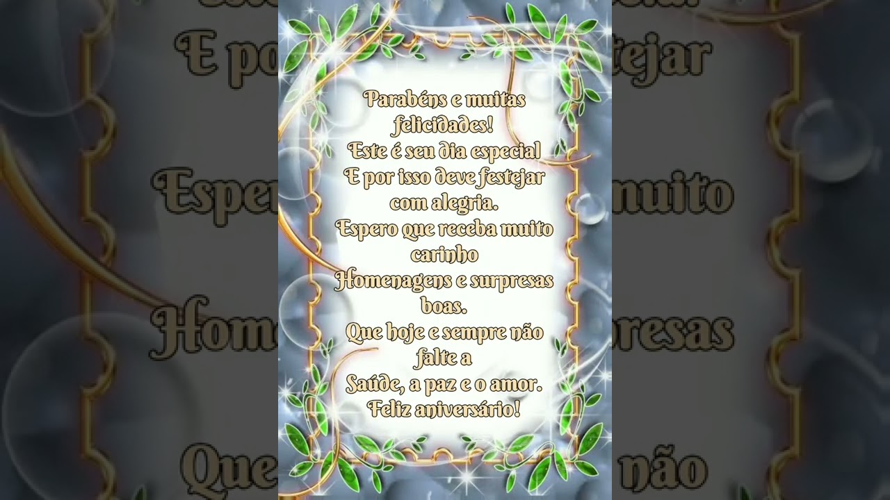 Mensagem Feliz Anivers&aacute;rio 🎉🎂🎈 #parab&eacute;ns