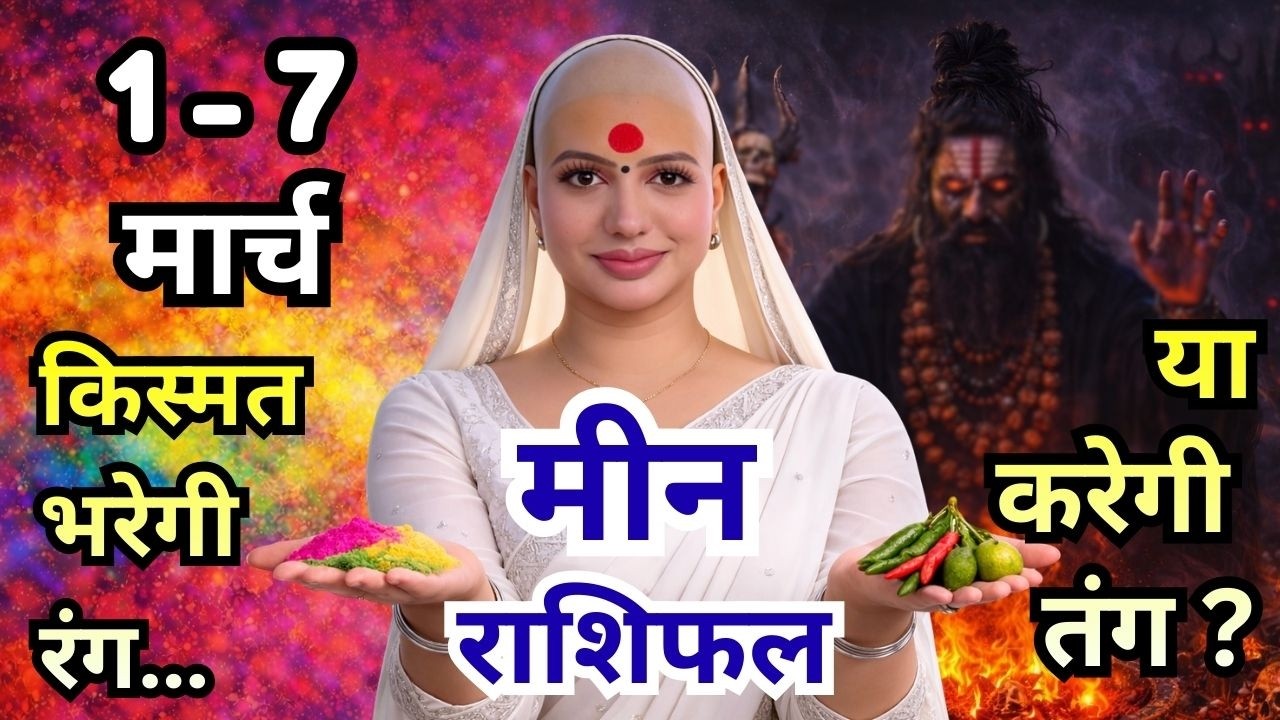 मीन 1-7 मार्च  राशिफल 2026 | मार्च राशिफल | मीन राशिफल | Meen rashifal | March rashifal