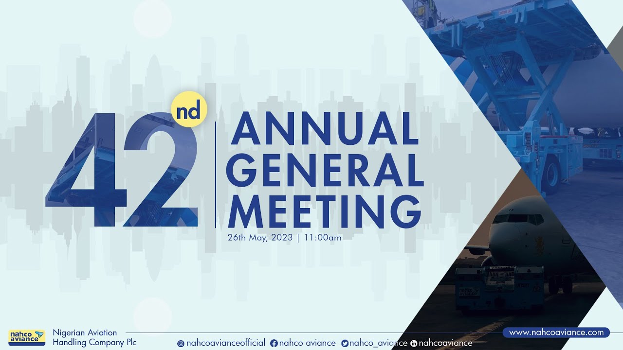 NAHCO PLC 42ND ANNUAL GENERAL MEETING BROADCAST