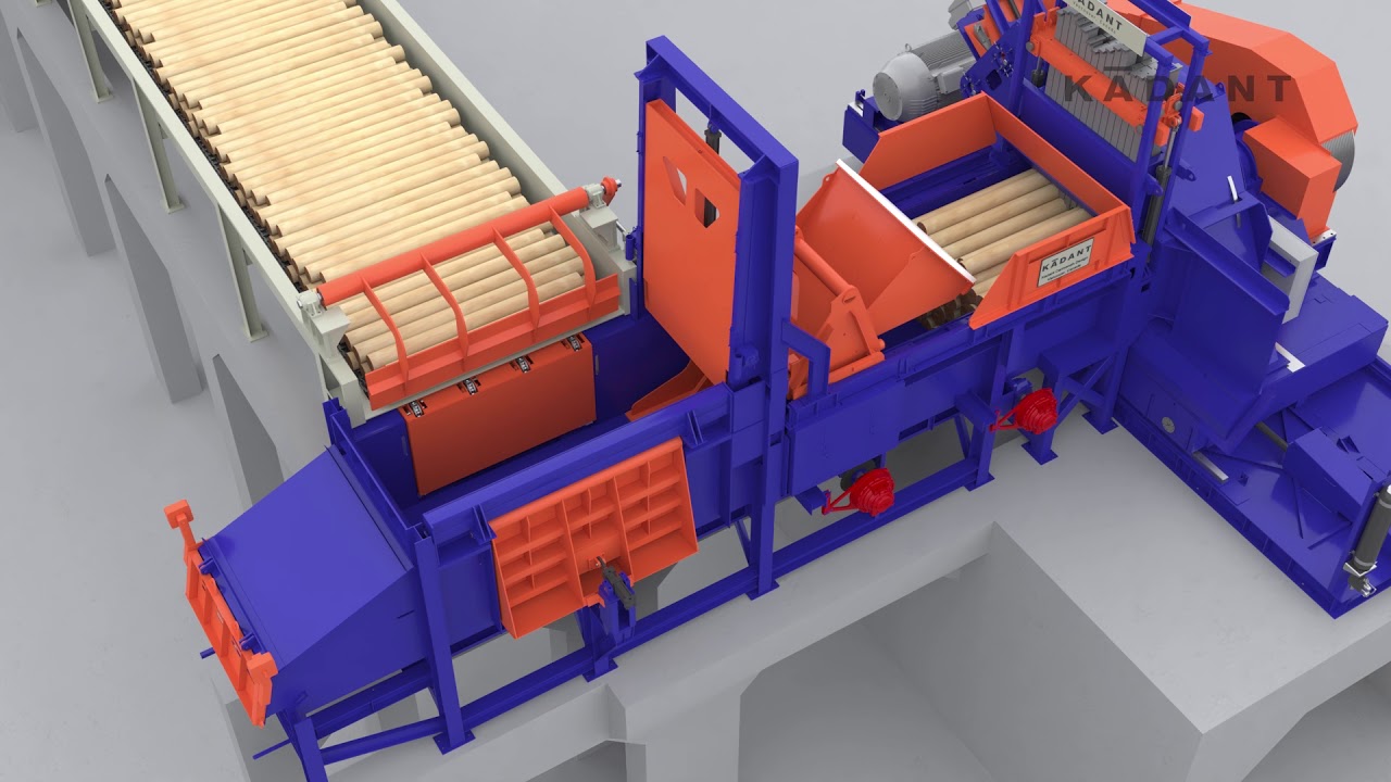 OSB Wood Process - Debarking to Stranding
