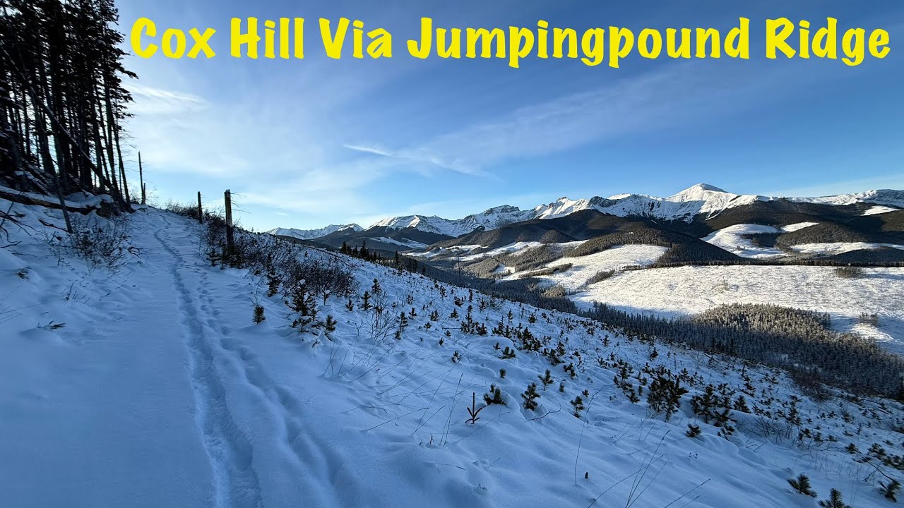 Winter hike up Cox Hill Via Jumpingpound Ridge, Kananaskis Alberta