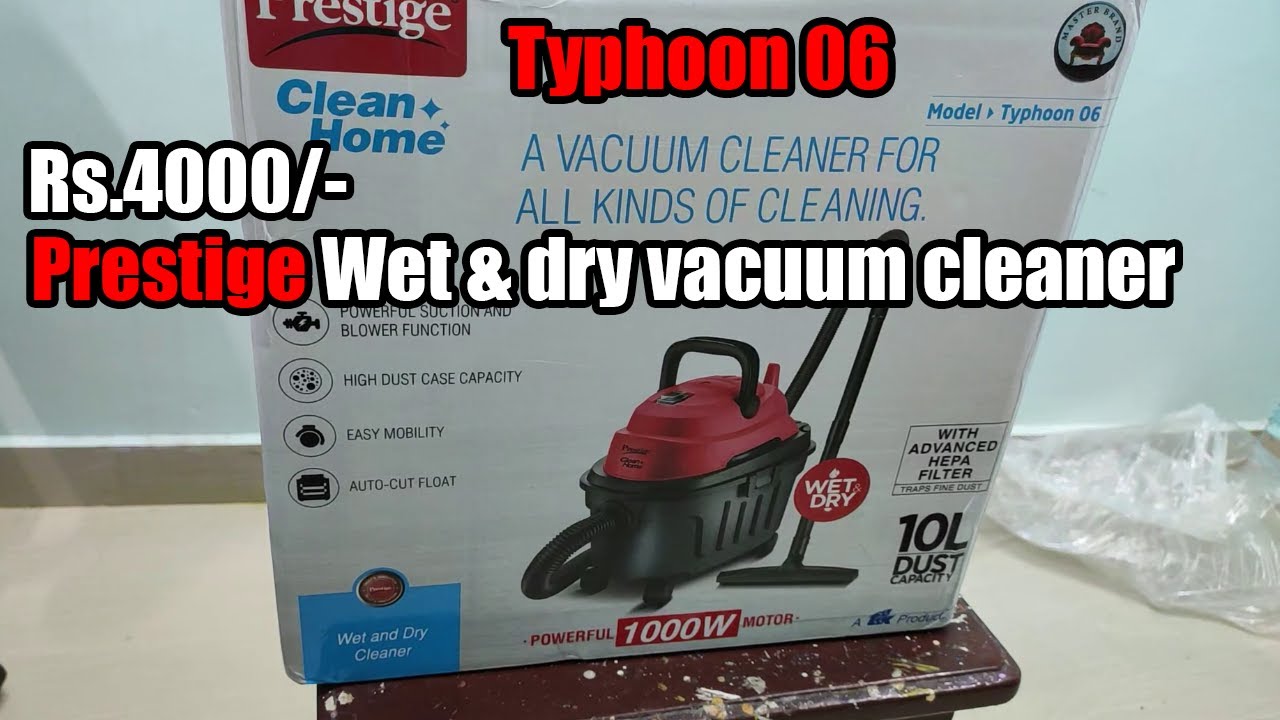 Prestige Typhoon 06 Wet and Dry cleaning vacuum cleaner || Unboxing || Demo and Review in Tamil
