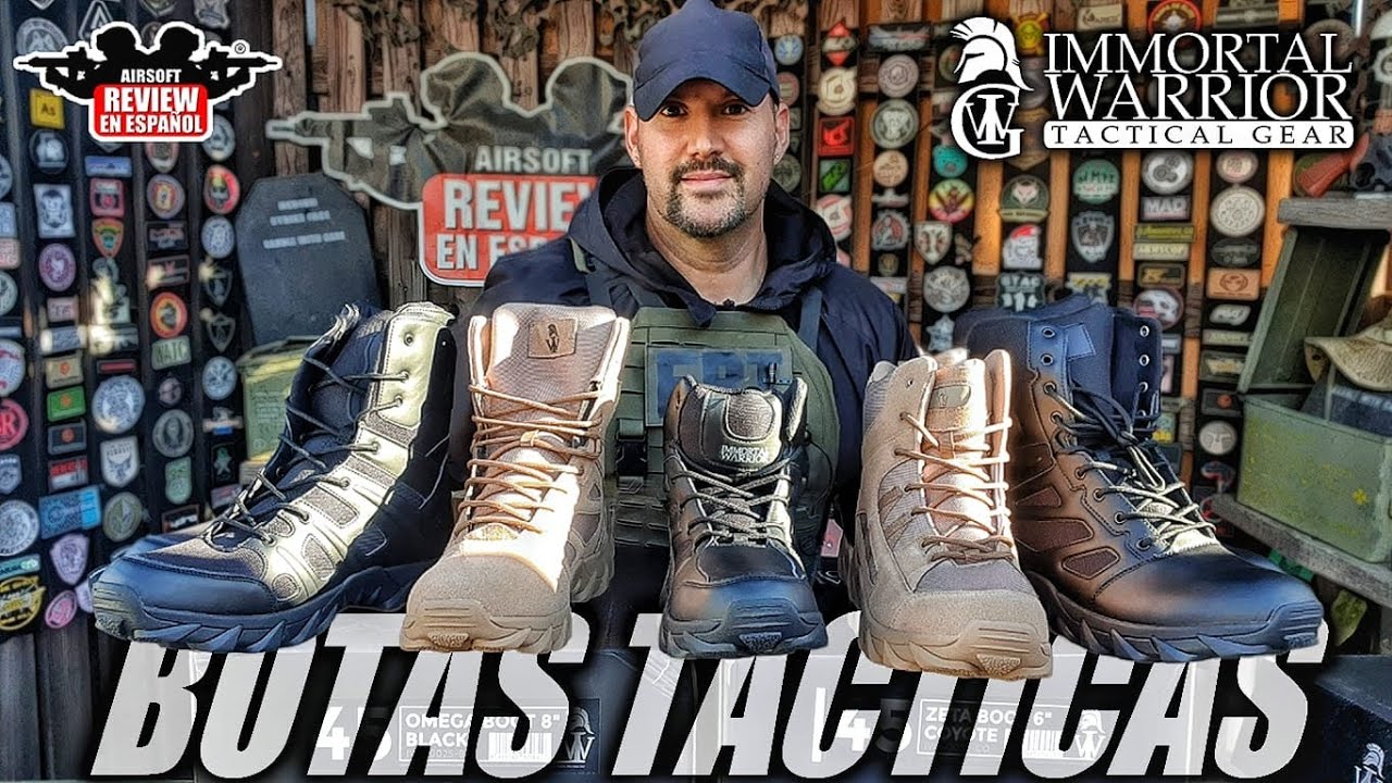 Botas T&aacute;cticas 🥾 Immortal Warrior - Alpha/Omega/ Delta y Zeta | Airsoft Review en Espa&ntilde;ol