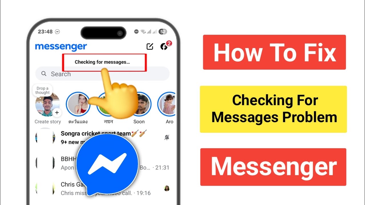 How To Fix Messenger Checking For Messages Problem (2025) new update